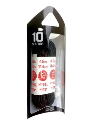 10 Seconds ® Athletic Hiker Laces | Black