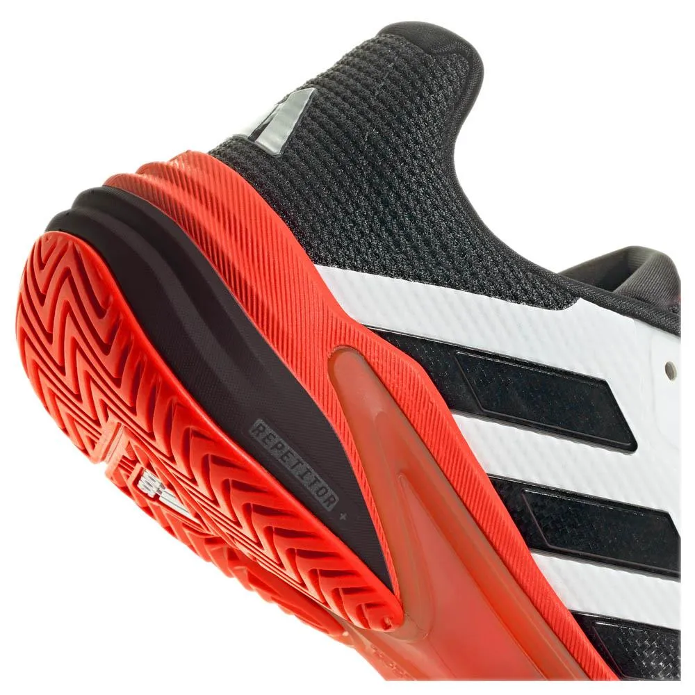 adidas Men's Barricade 13 - Cloud White/Lucid Red