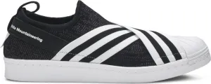 Adidas White Mountaineering x Superstar Slip-On PK 'Black White' Sneakers, Black