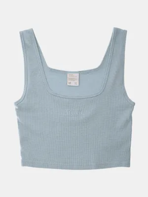 Afends Gracie Waffle Singlet - Baby Blue