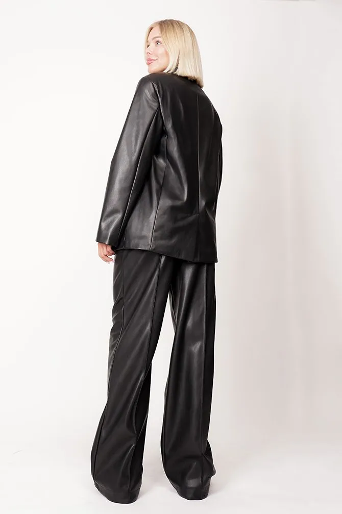 Anti Eco-Leather Pants Black