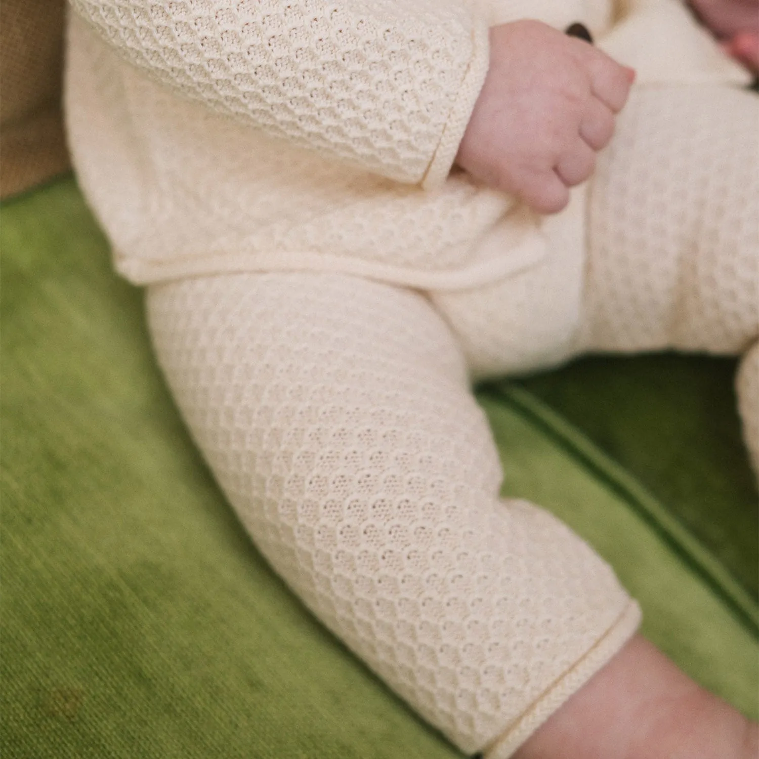 Baby Cotton Cloud Pants - Milk