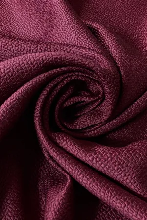 Berry Silk & Wool Hammered Satin