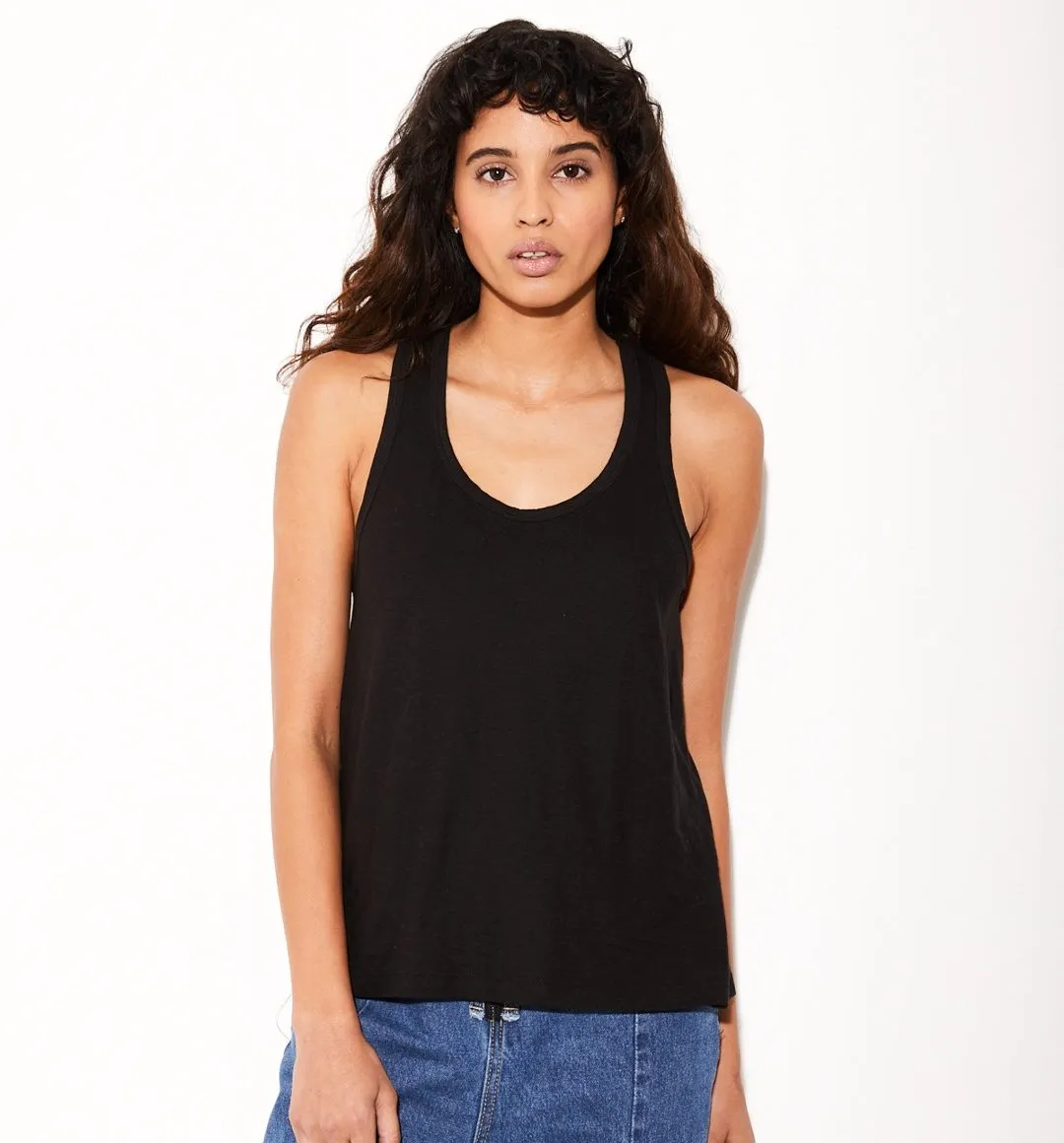 Black Hemp Tank Top