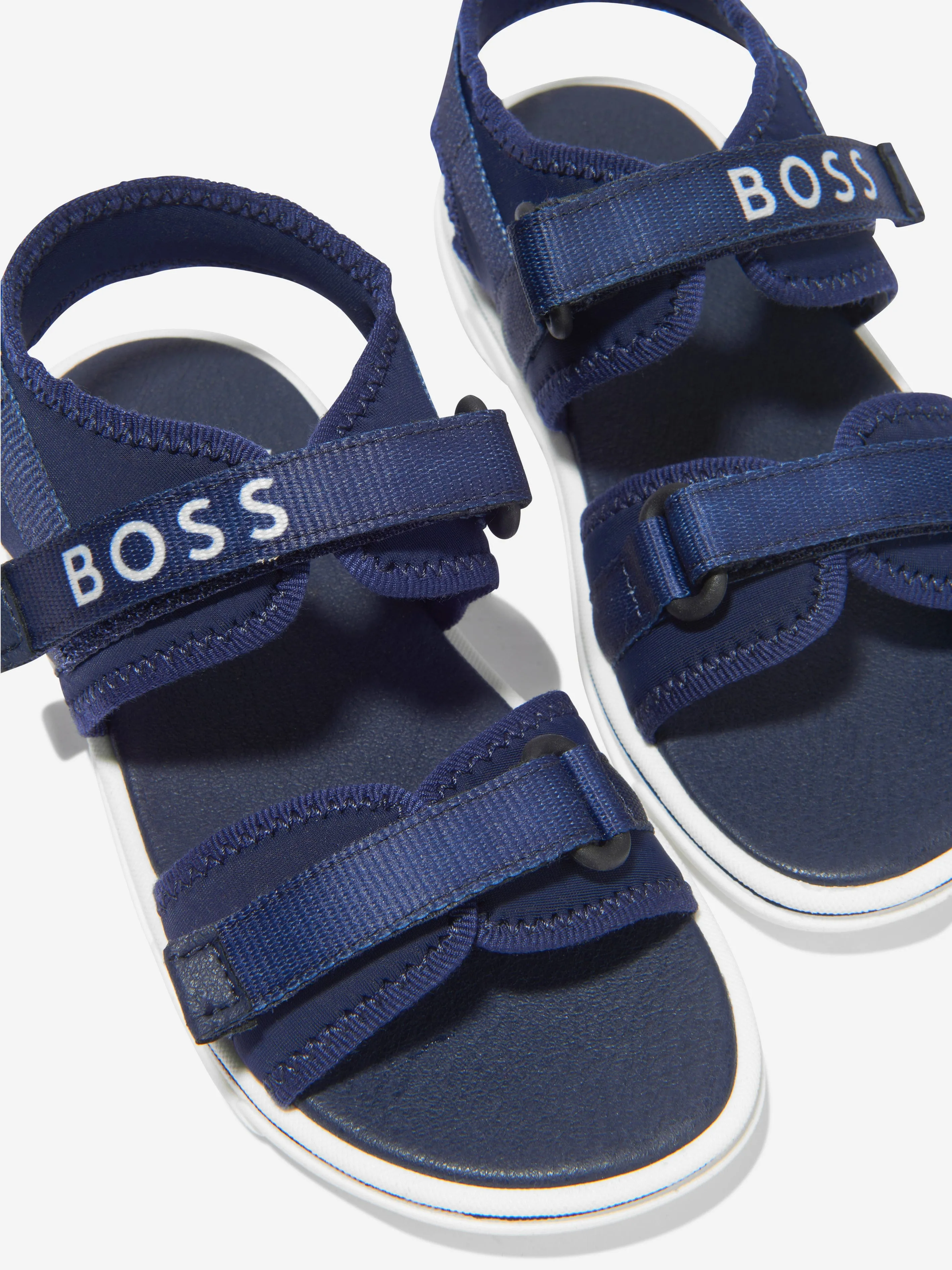 BOSS Boys Logo Print Sandals