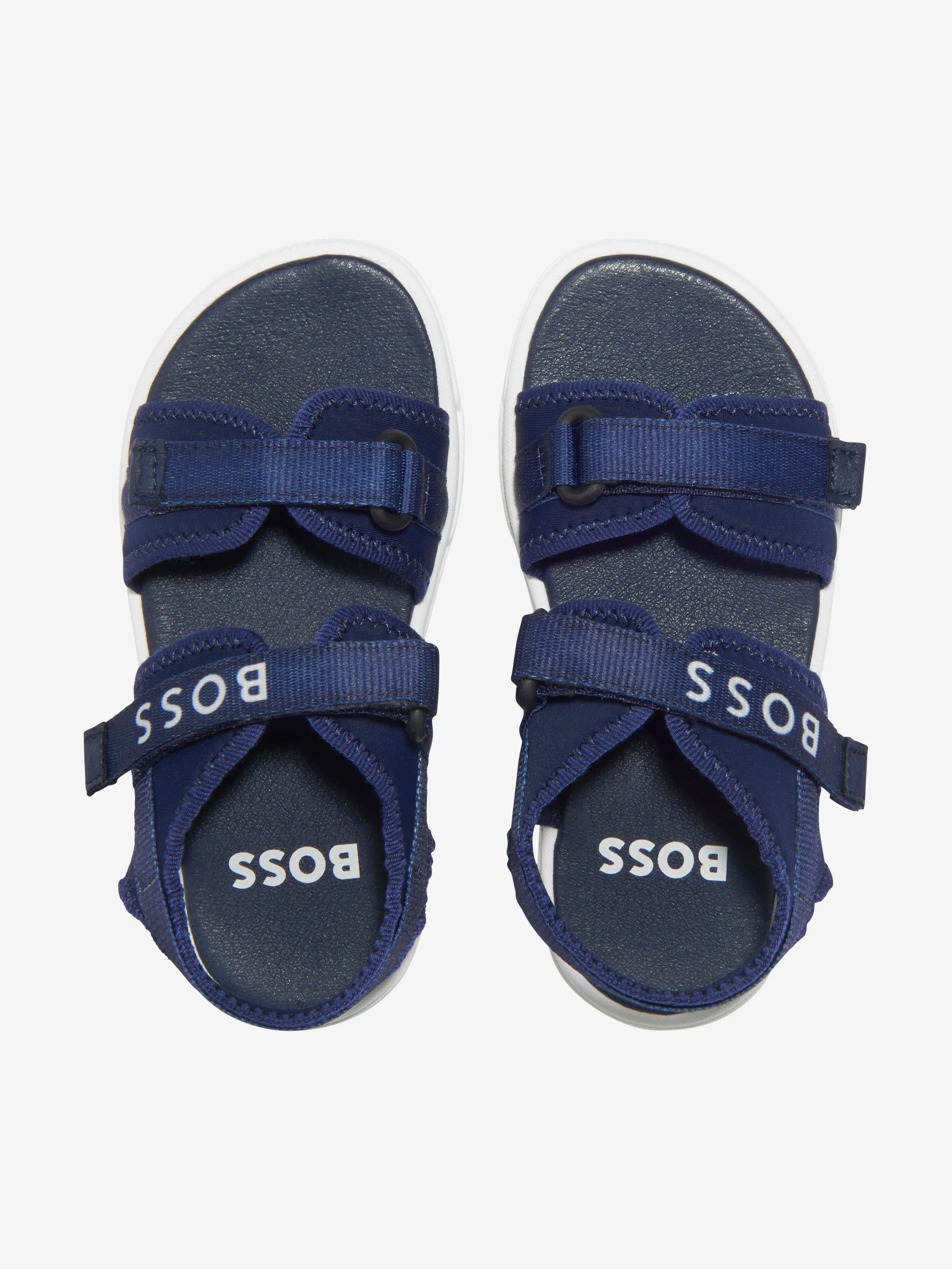 BOSS Boys Logo Print Sandals