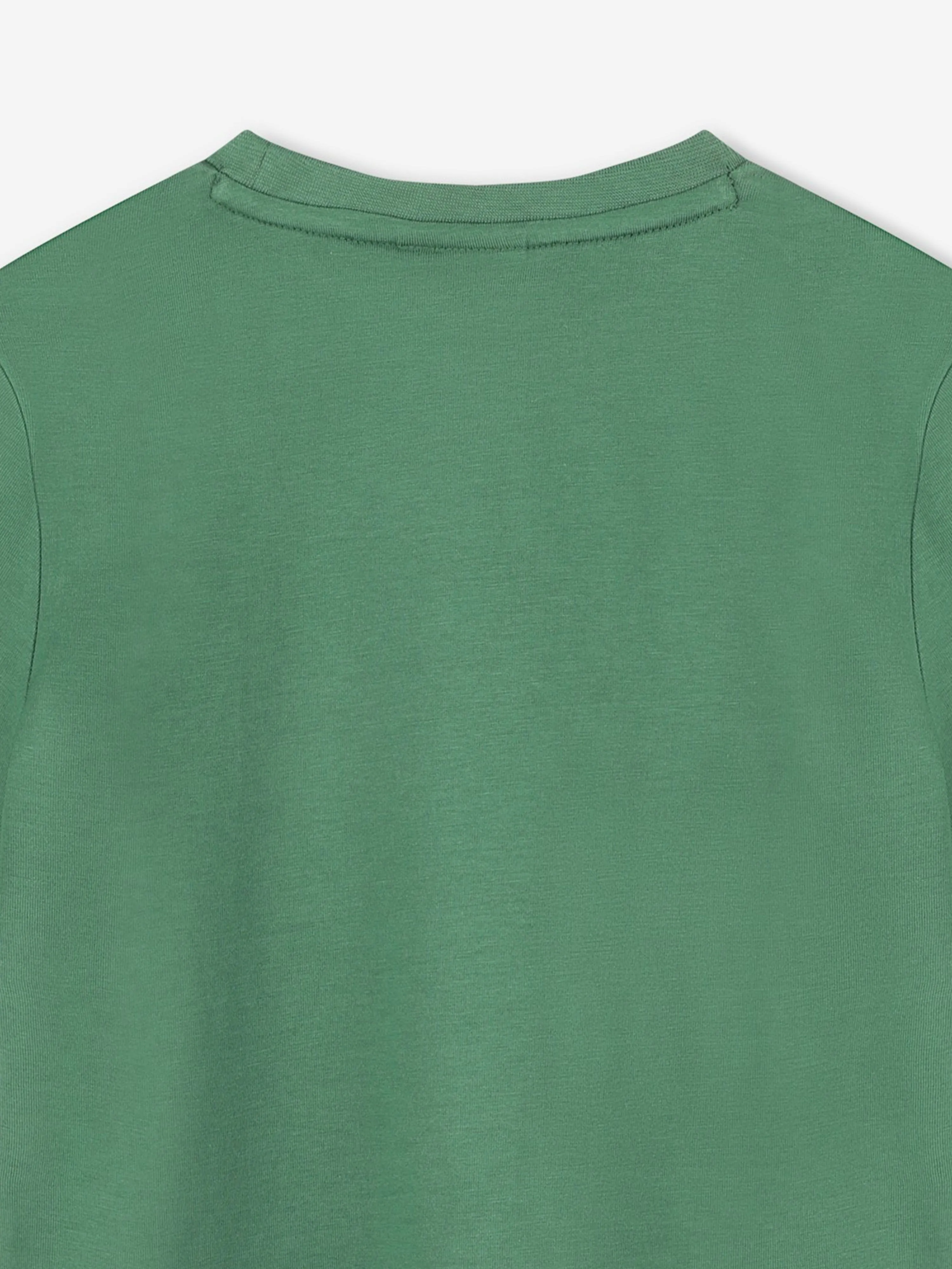 BOSS Boys Logo Print T-Shirt in Green