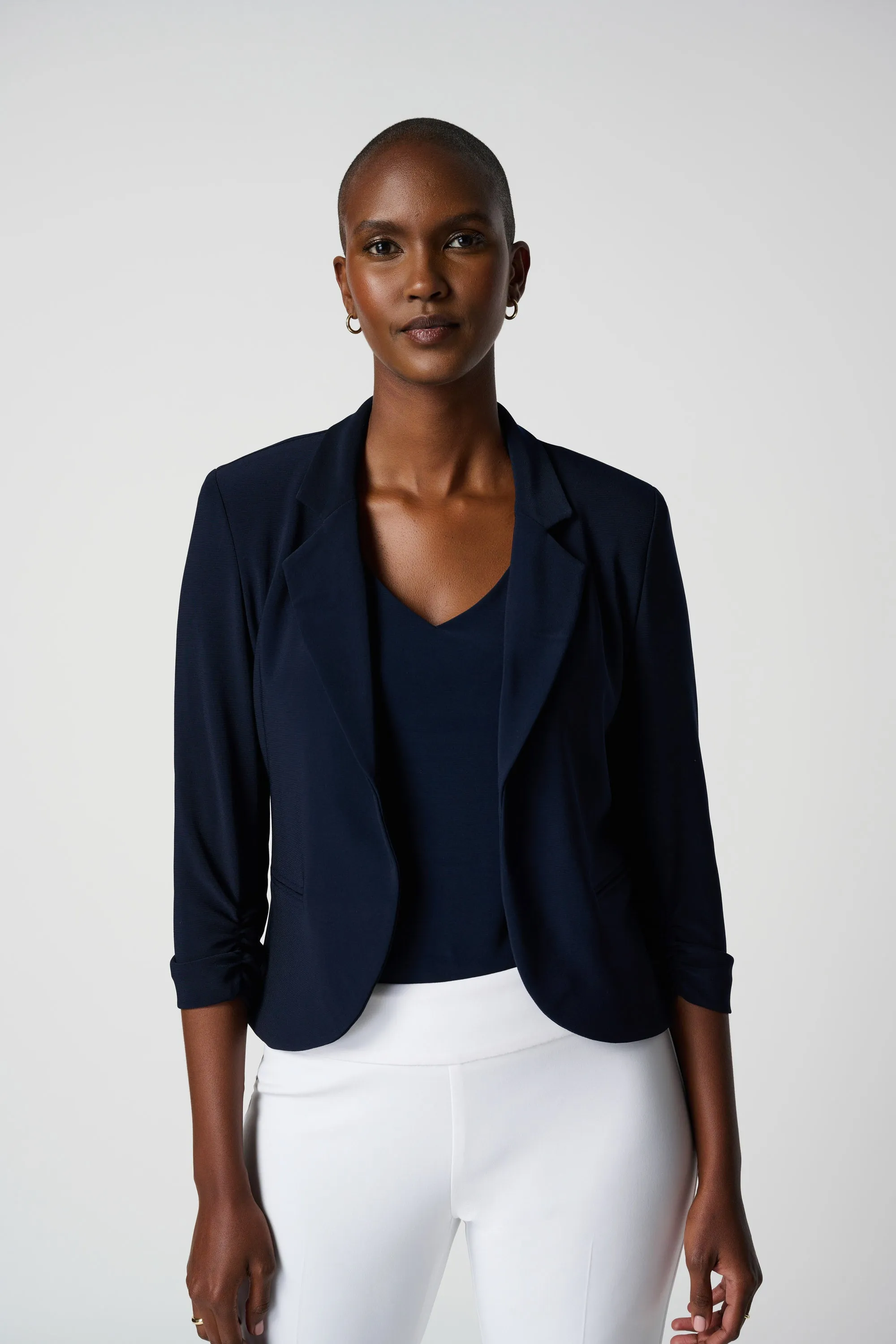 Classic Short Blazer, Midnight Blue