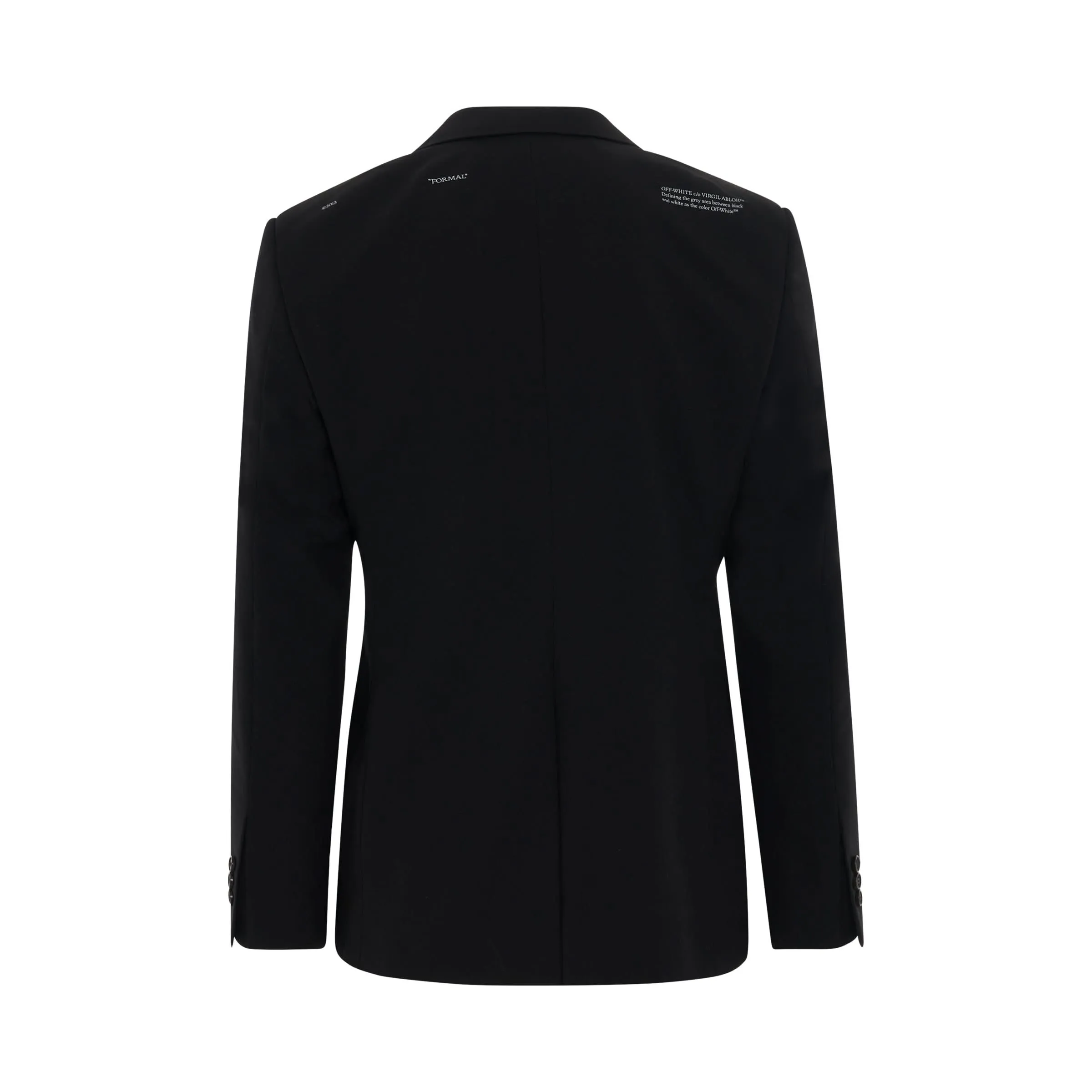 Corporate Slim Fit Jacket in Black/White