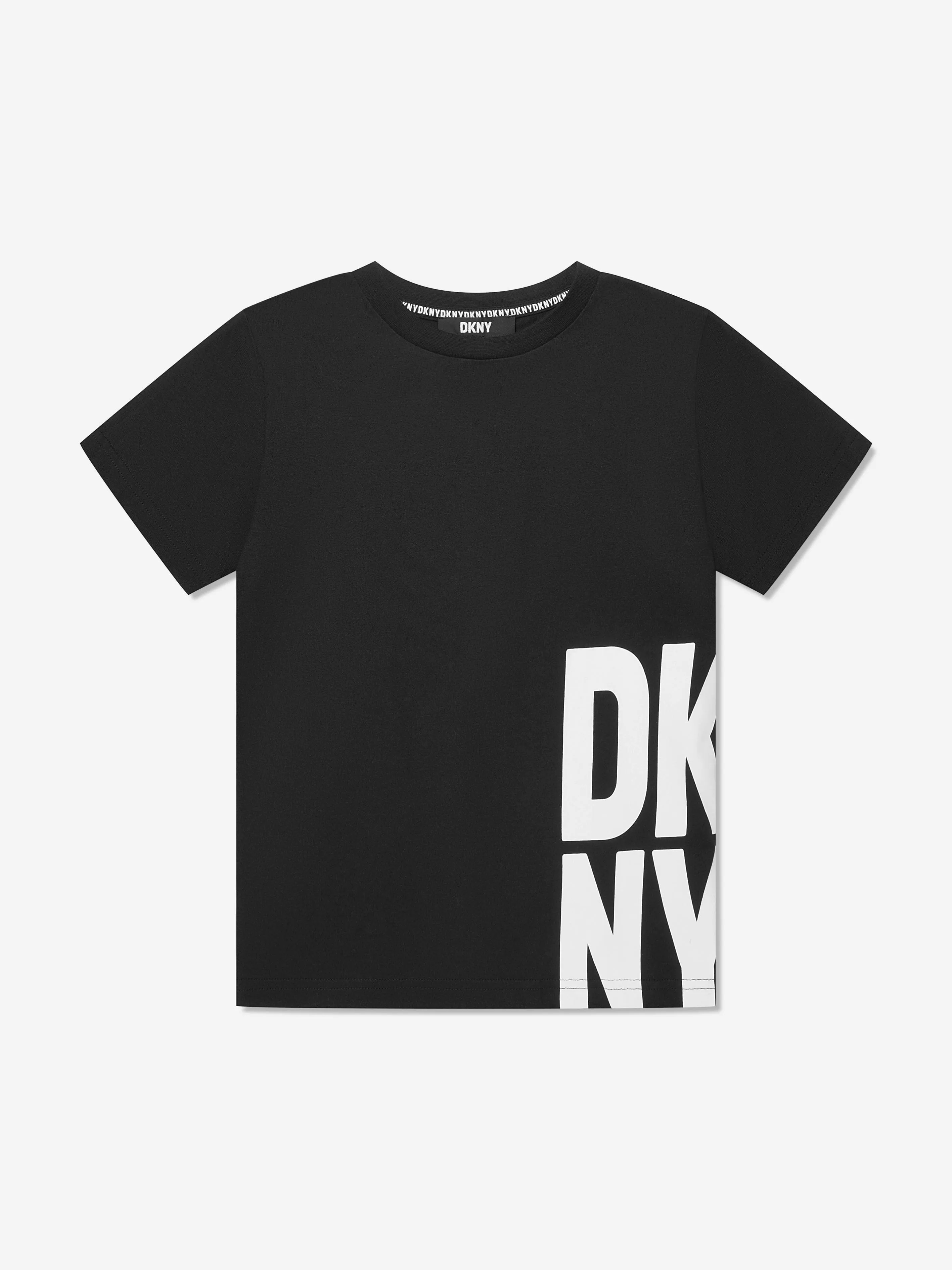 DKNY Kids Logo T-Shirt in Black