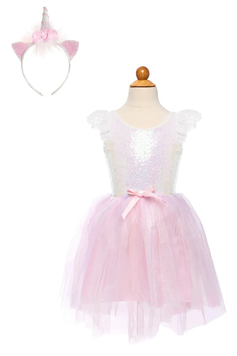 Dreamy Unicorn Dress, Iridescent/Pink