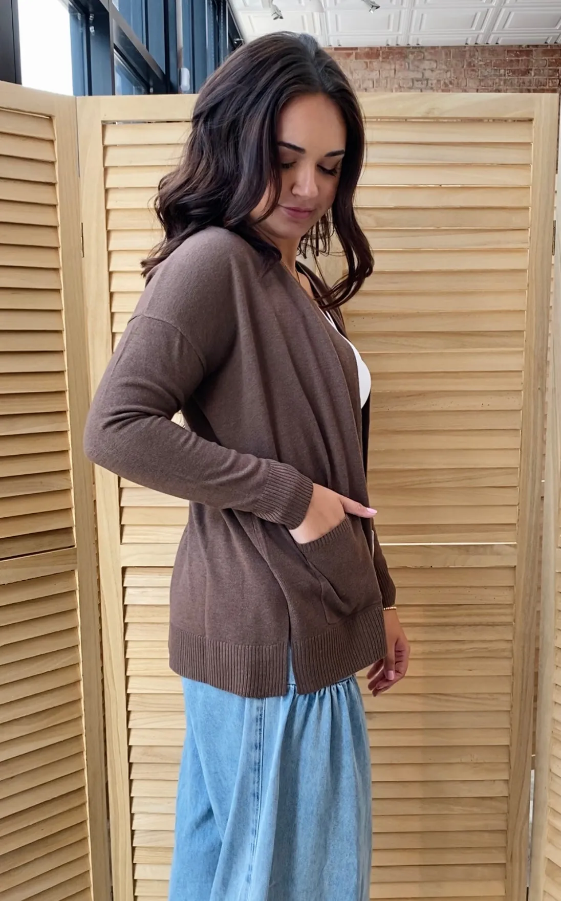 Easy Going Cardigan | Brown