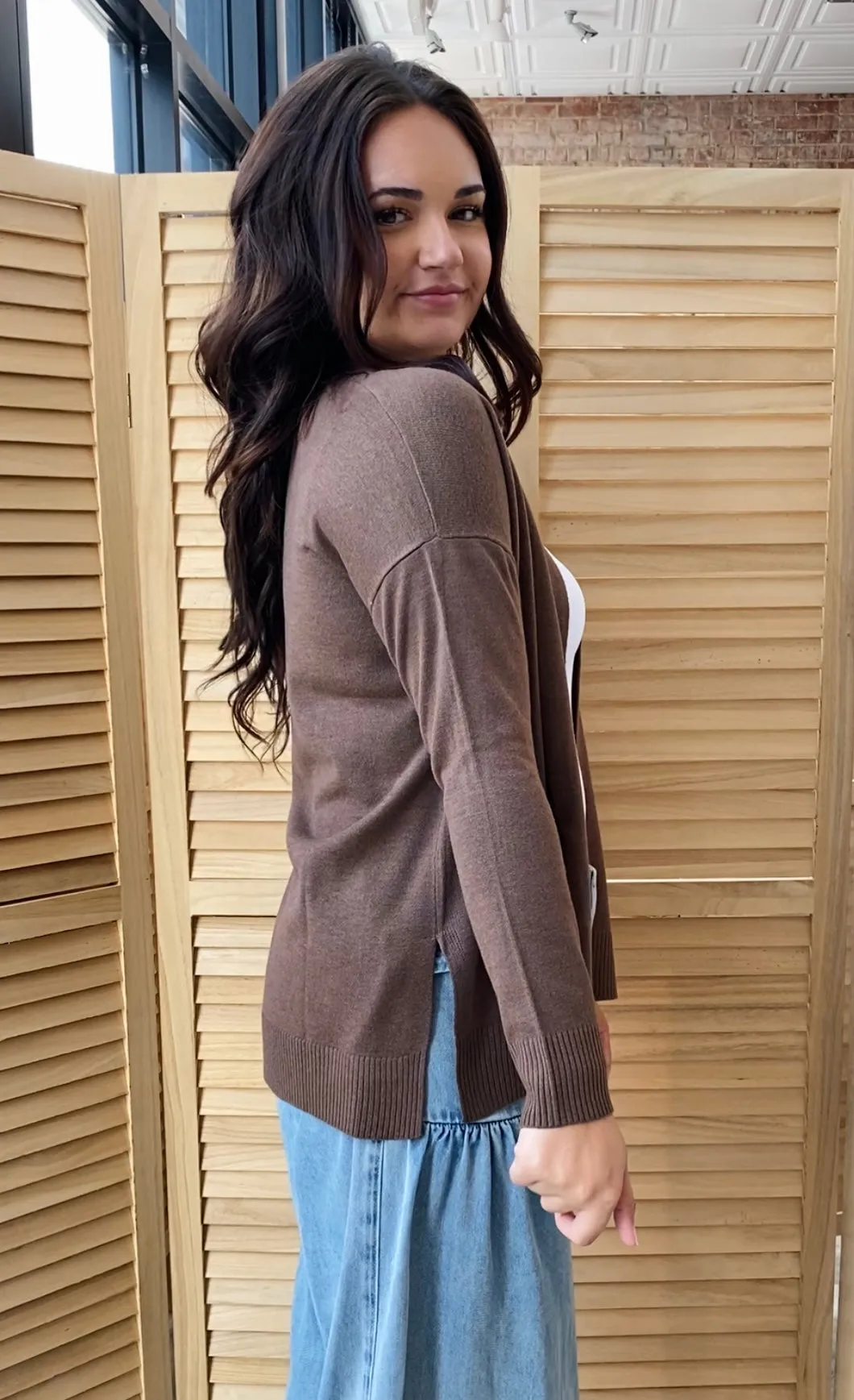 Easy Going Cardigan | Brown