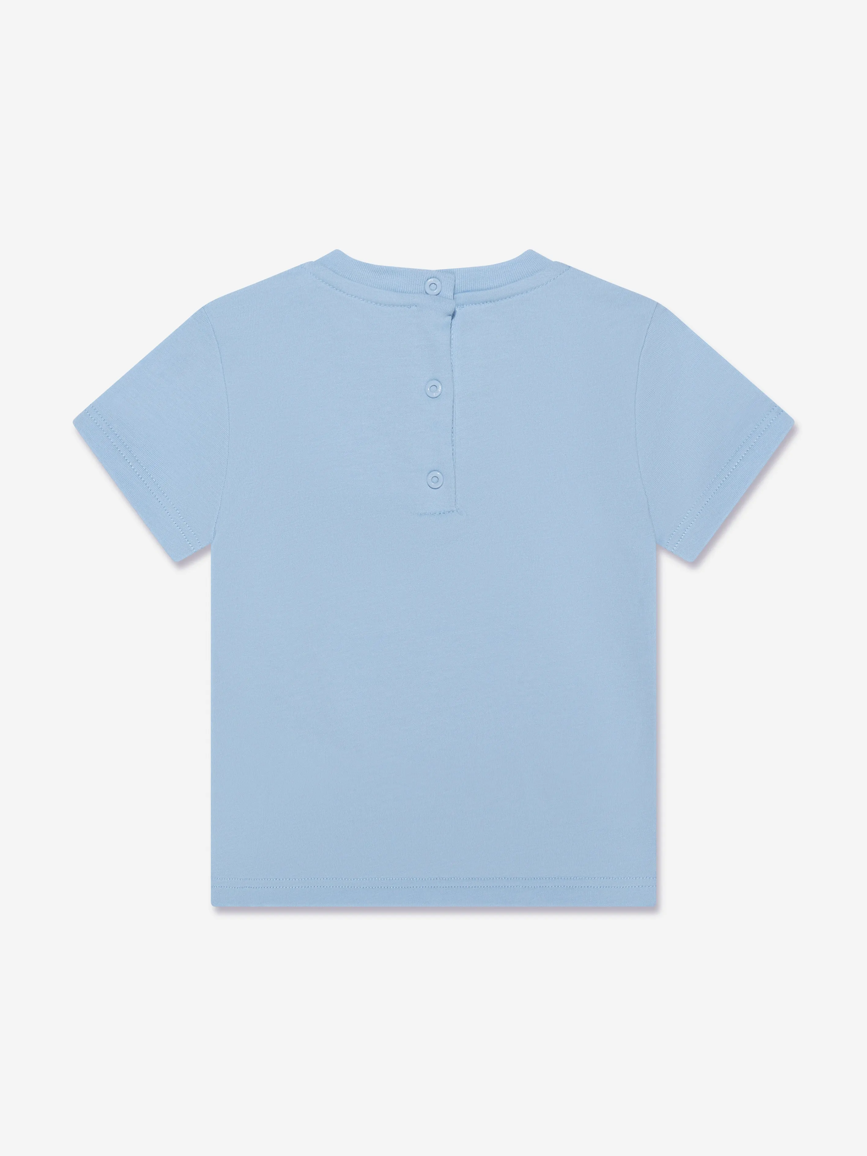 Fendi Baby Boys Logo T-Shirt in Blue