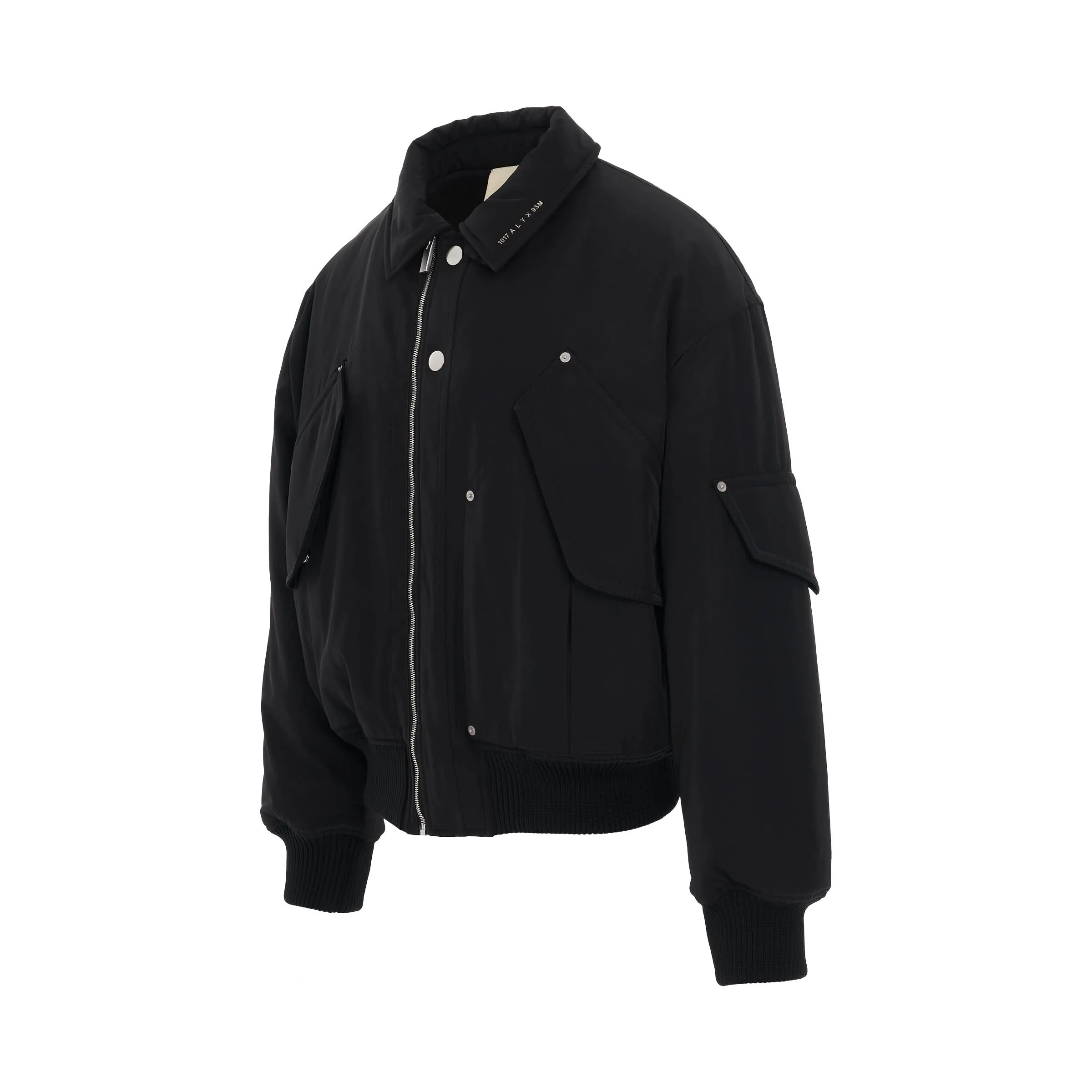 Flight Bomber Jacket in Black