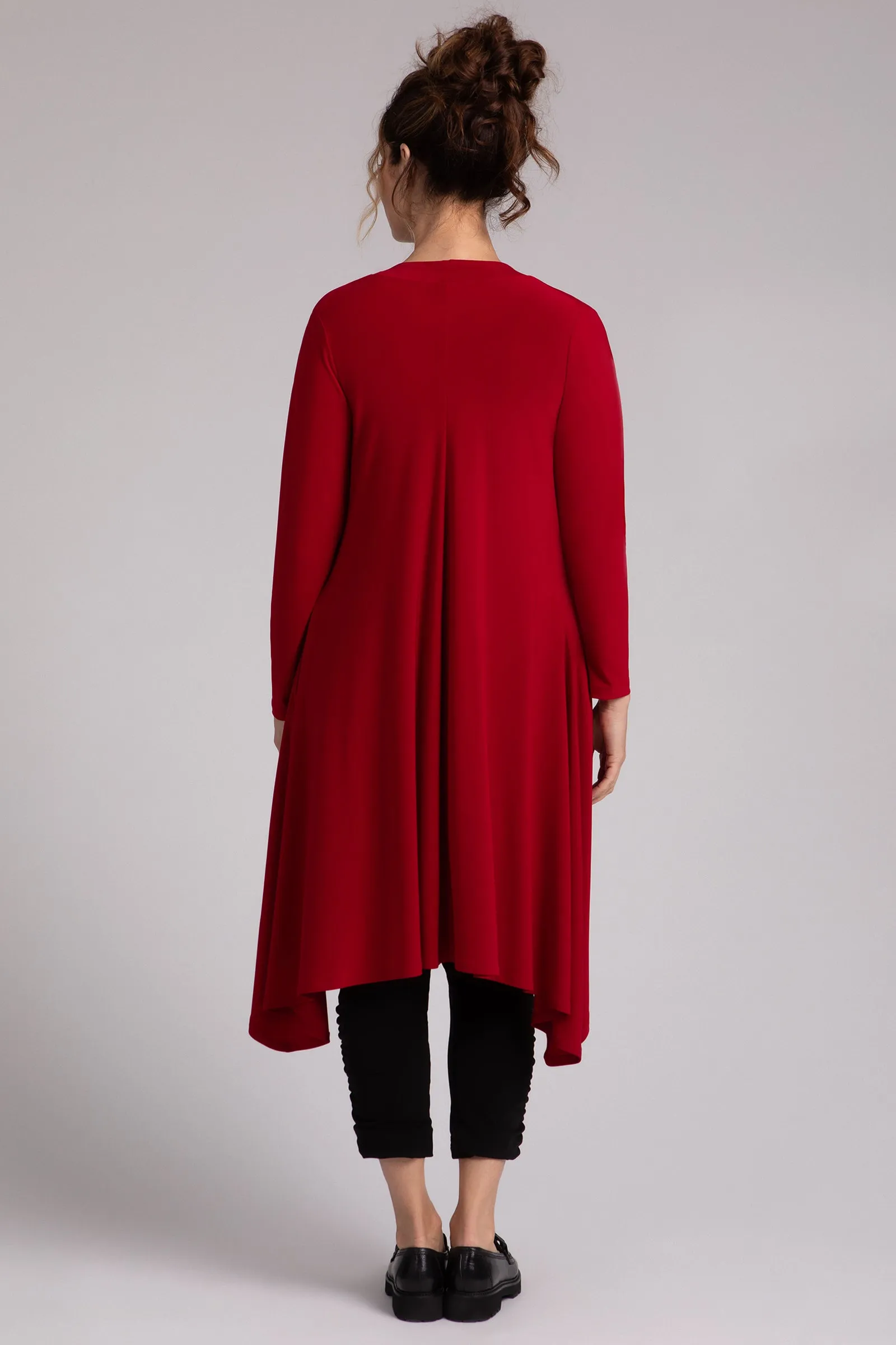 Flutter Duster Cardigan | Red