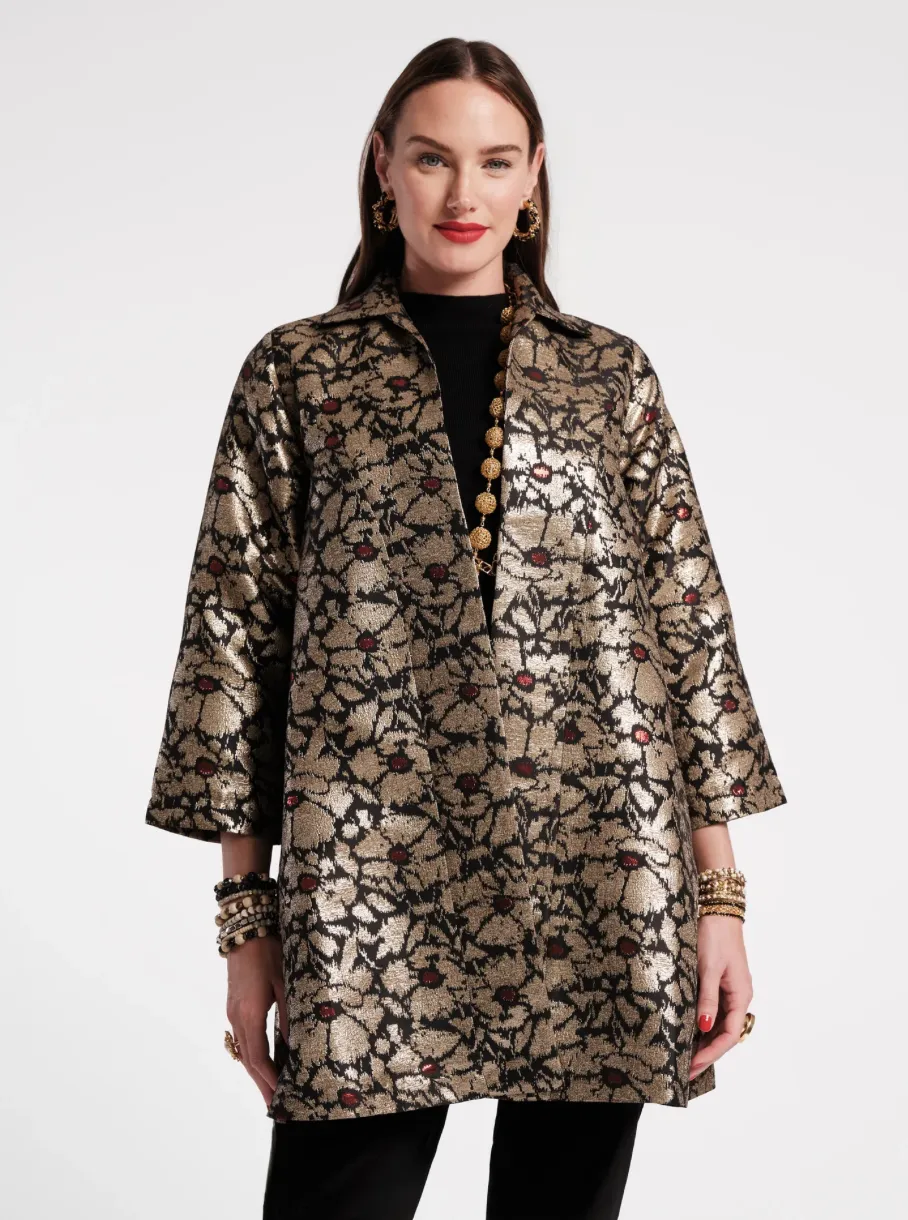 Frances Valentine Cornelia Swing Jacket Black/Gold