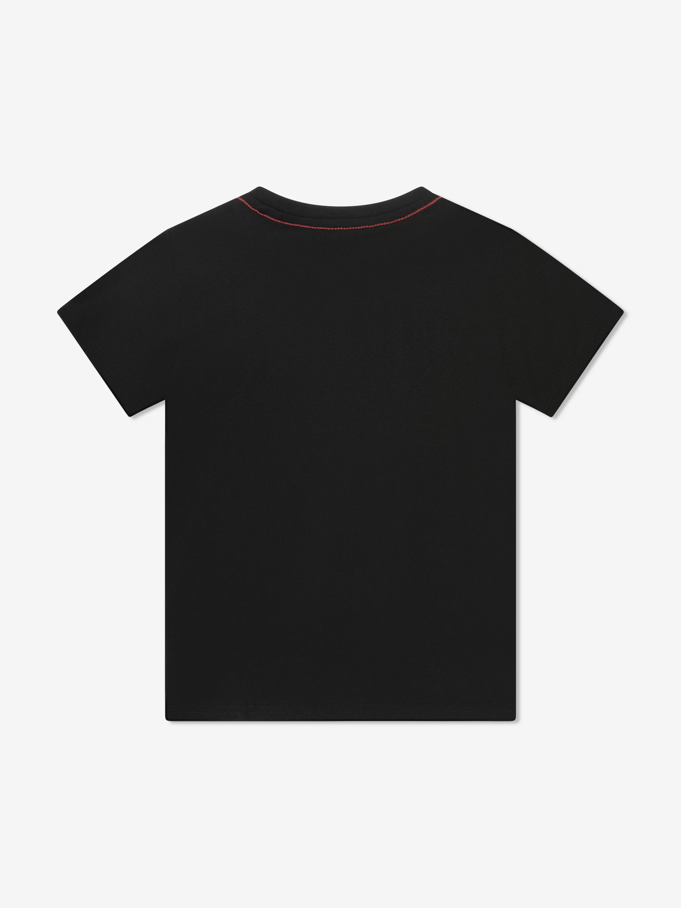 Guess Boys Logo Print T-Shirt in Black