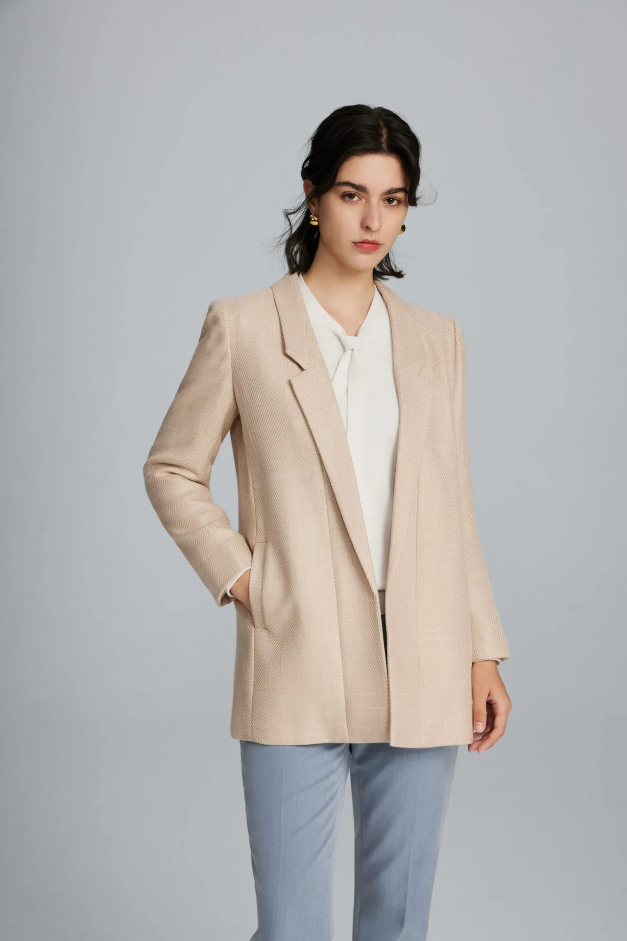 Hazel Soft Touch Check Blazer