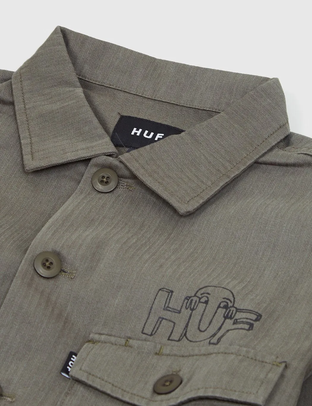 Huf Scrawl BDU Jacket - Olive Drab