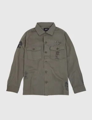 Huf Scrawl BDU Jacket - Olive Drab