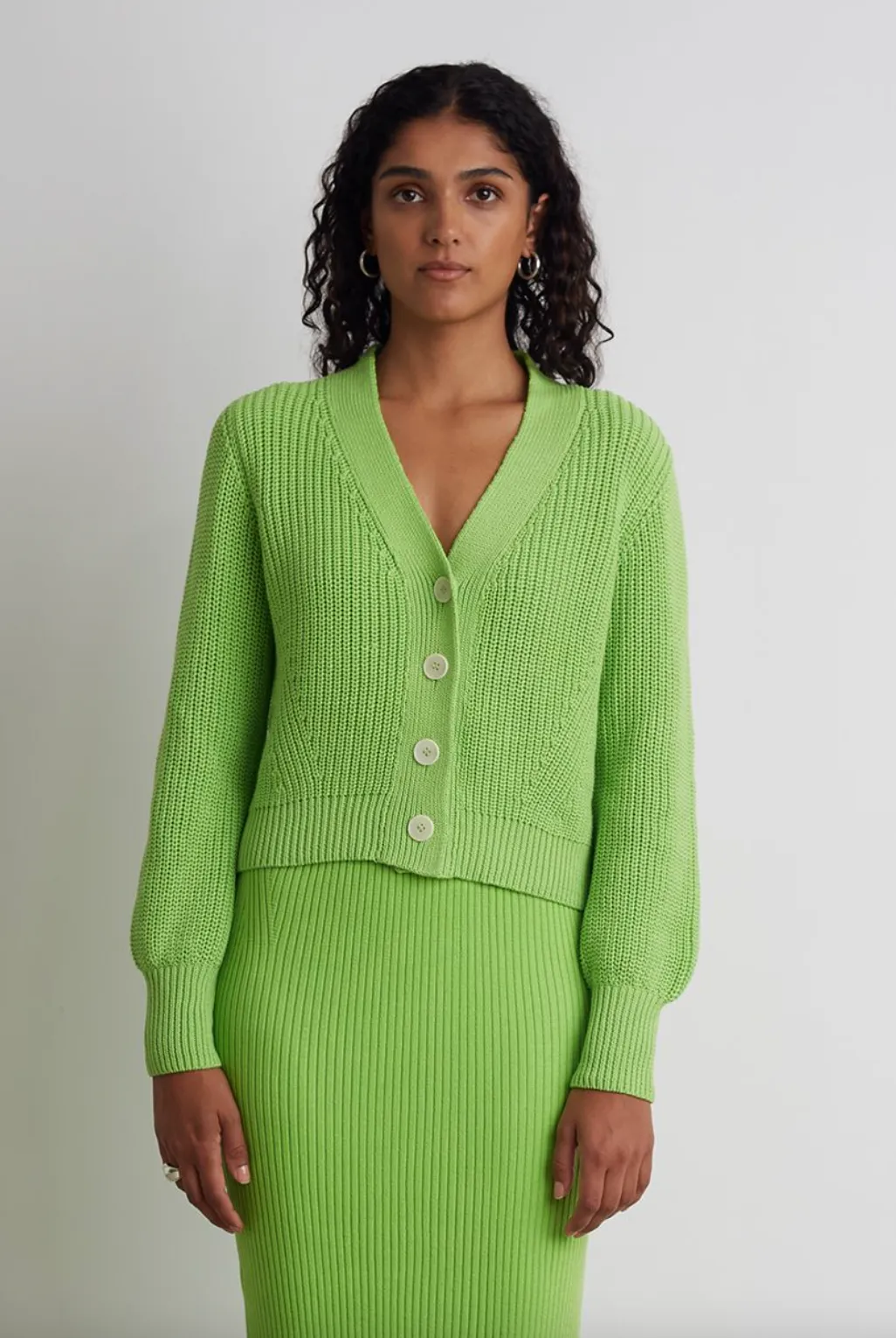 Isla Cardigan - Lime