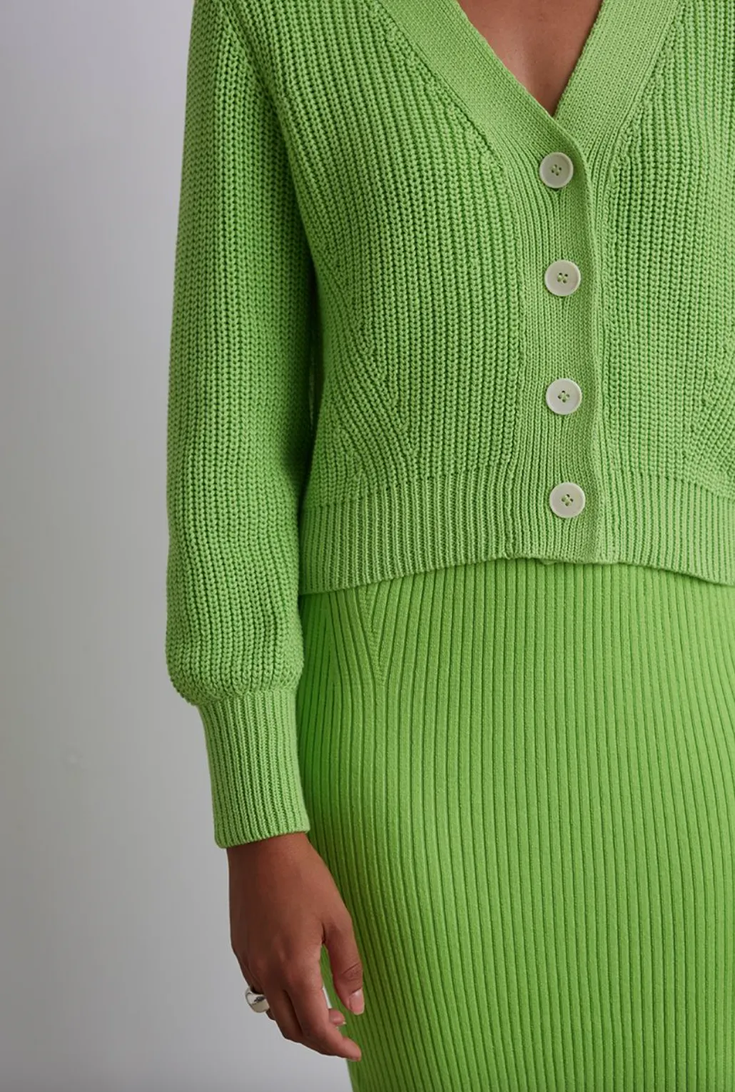 Isla Cardigan - Lime