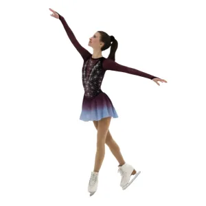 Jerry's Girl's 533 Wine Freeze Figure Skating Dress