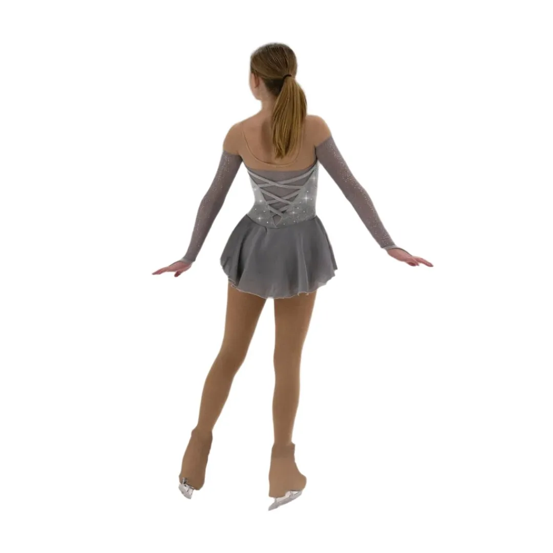 Jerry's Girl's 577 Platinum Figure Skating Dress