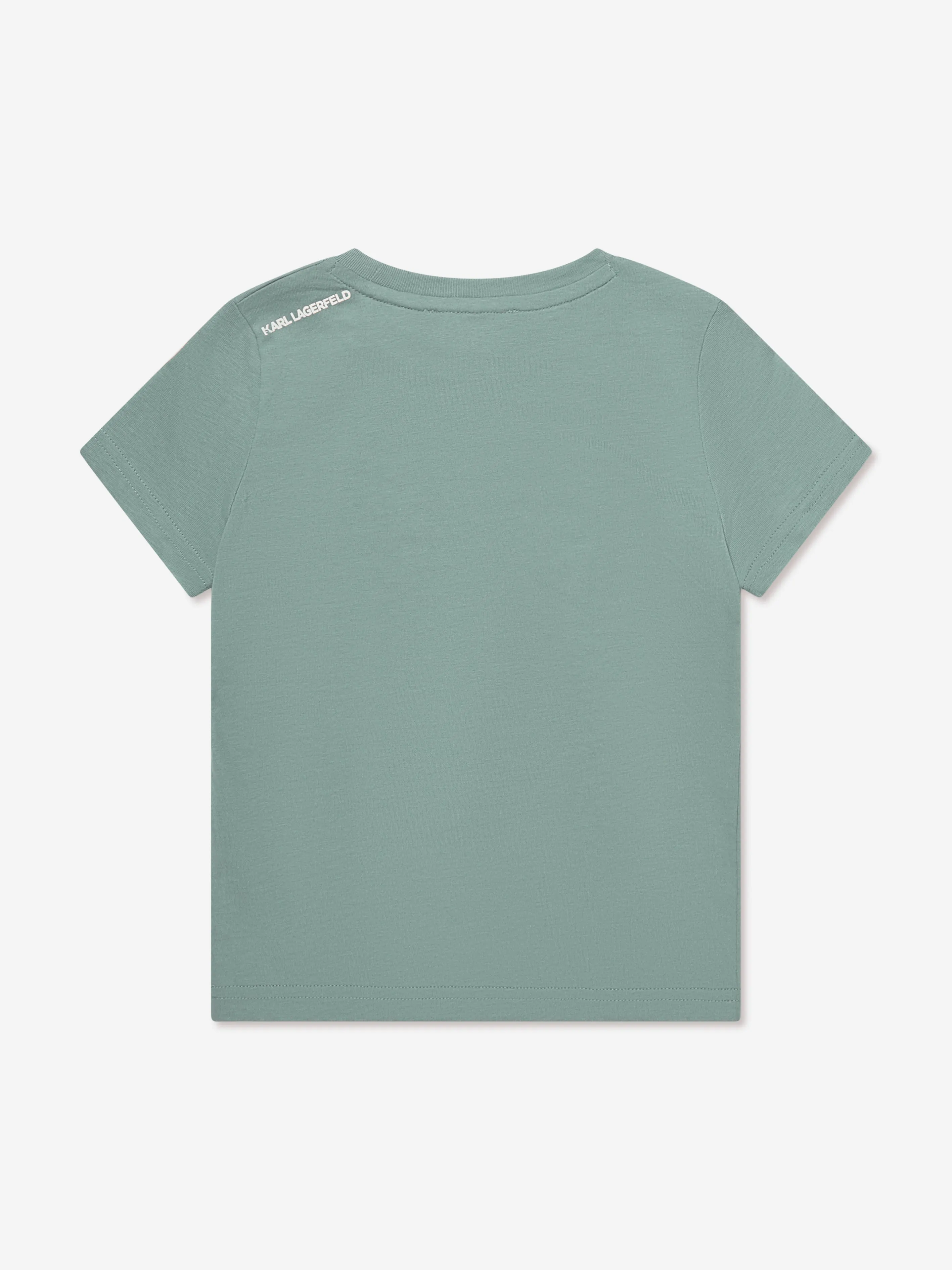 Karl Lagerfeld Kids Organic Cotton Karl T-Shirt in Green