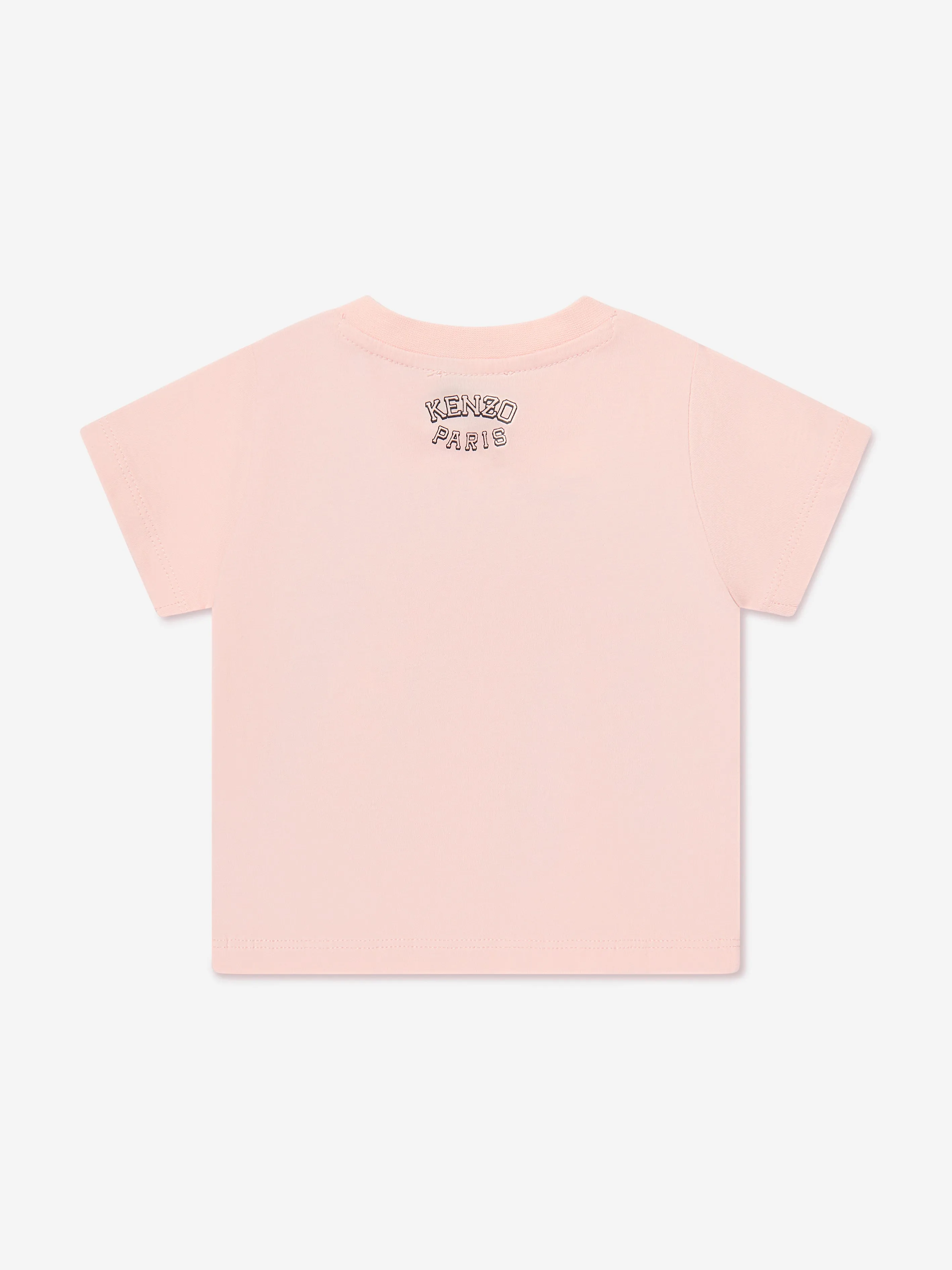 KENZO Baby Girls Tiger Logo T-Shirt in Pink