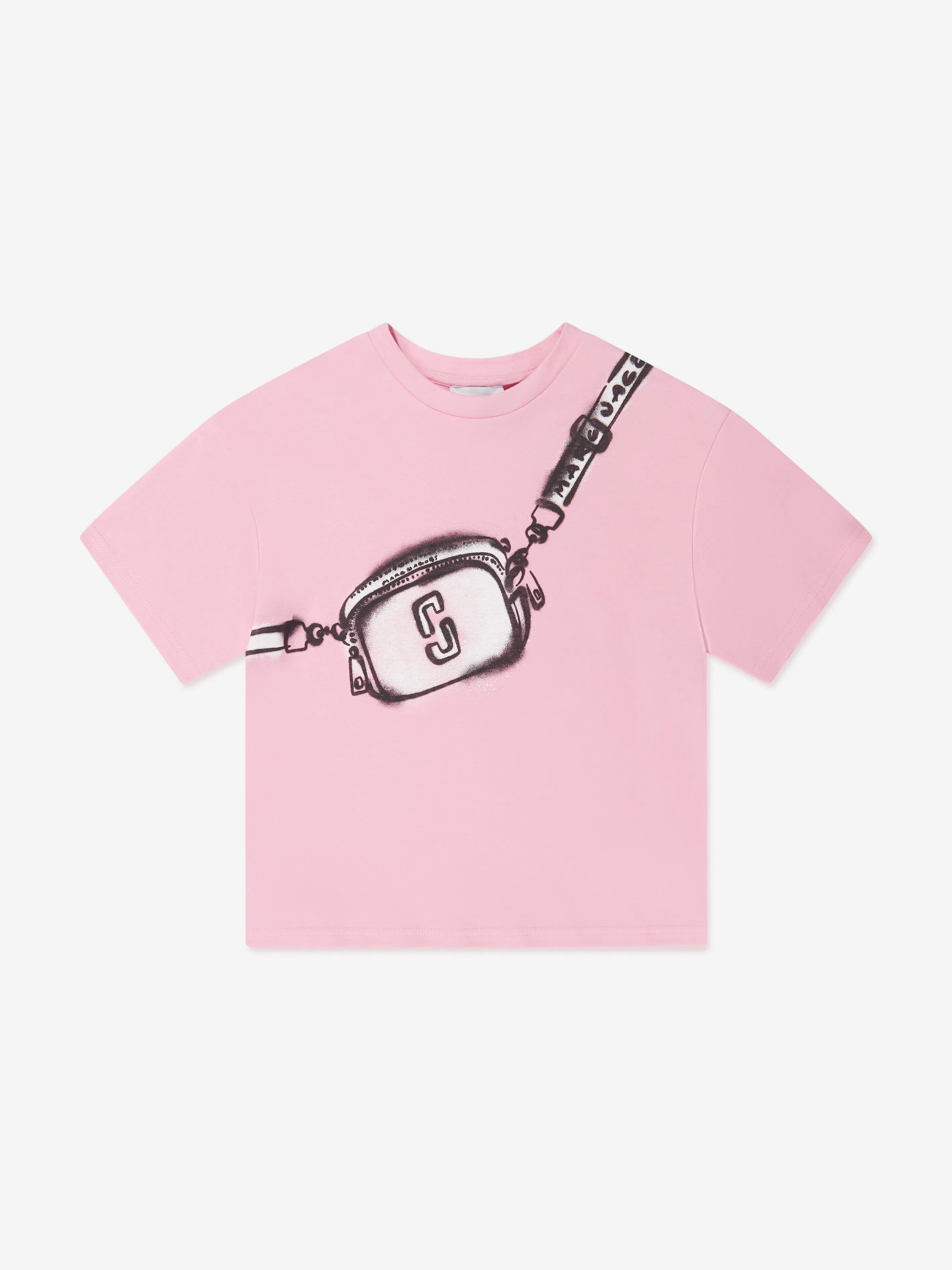 MARC JACOBS Girls Snapshot Bag T-Shirt in Pink