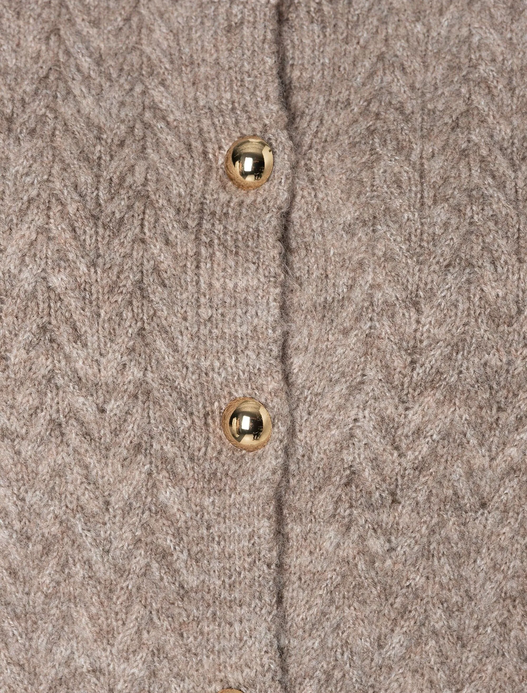 More & More Knit Cardigan Taupe