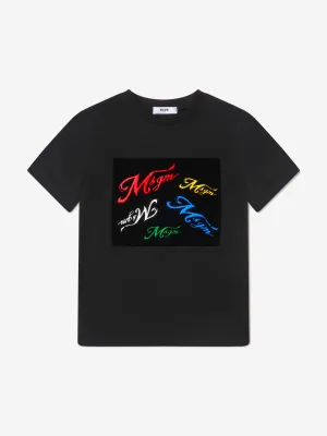 MSGM Boys Logo Print T-Shirt