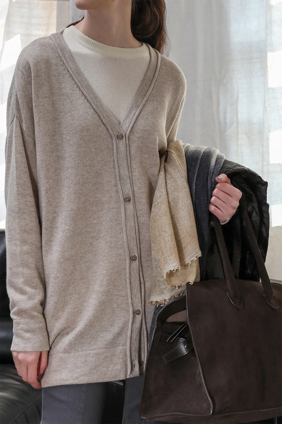 NELS BOYFRIEND CARDIGAN IN CASHMERE BLEND