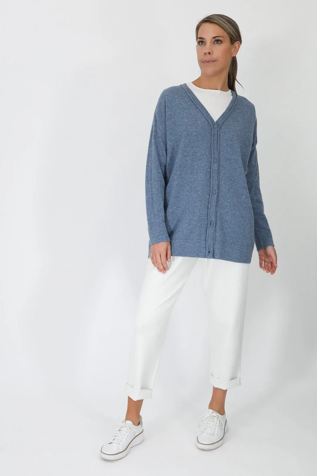 NELS BOYFRIEND CARDIGAN IN CASHMERE BLEND