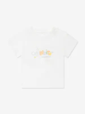 Off-White Baby Boys Funny T-Shirt in White