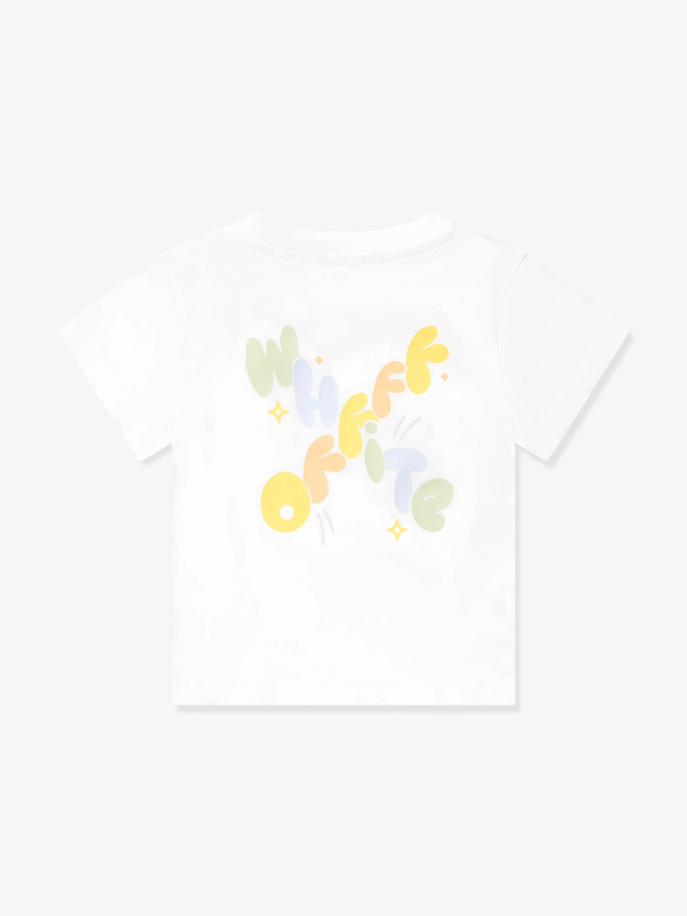 Off-White Baby Boys Funny T-Shirt in White