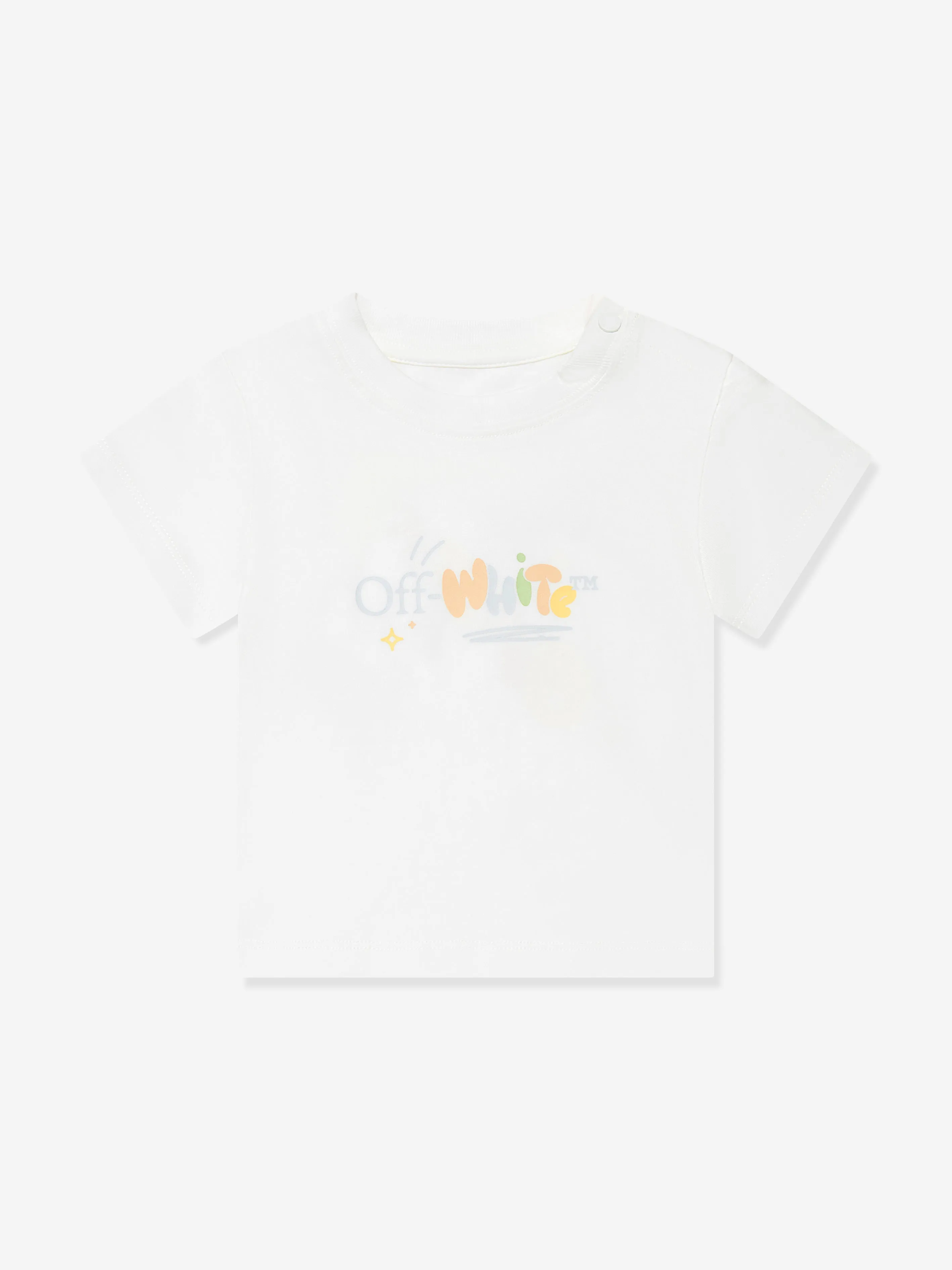 Off-White Baby Boys Funny T-Shirt in White