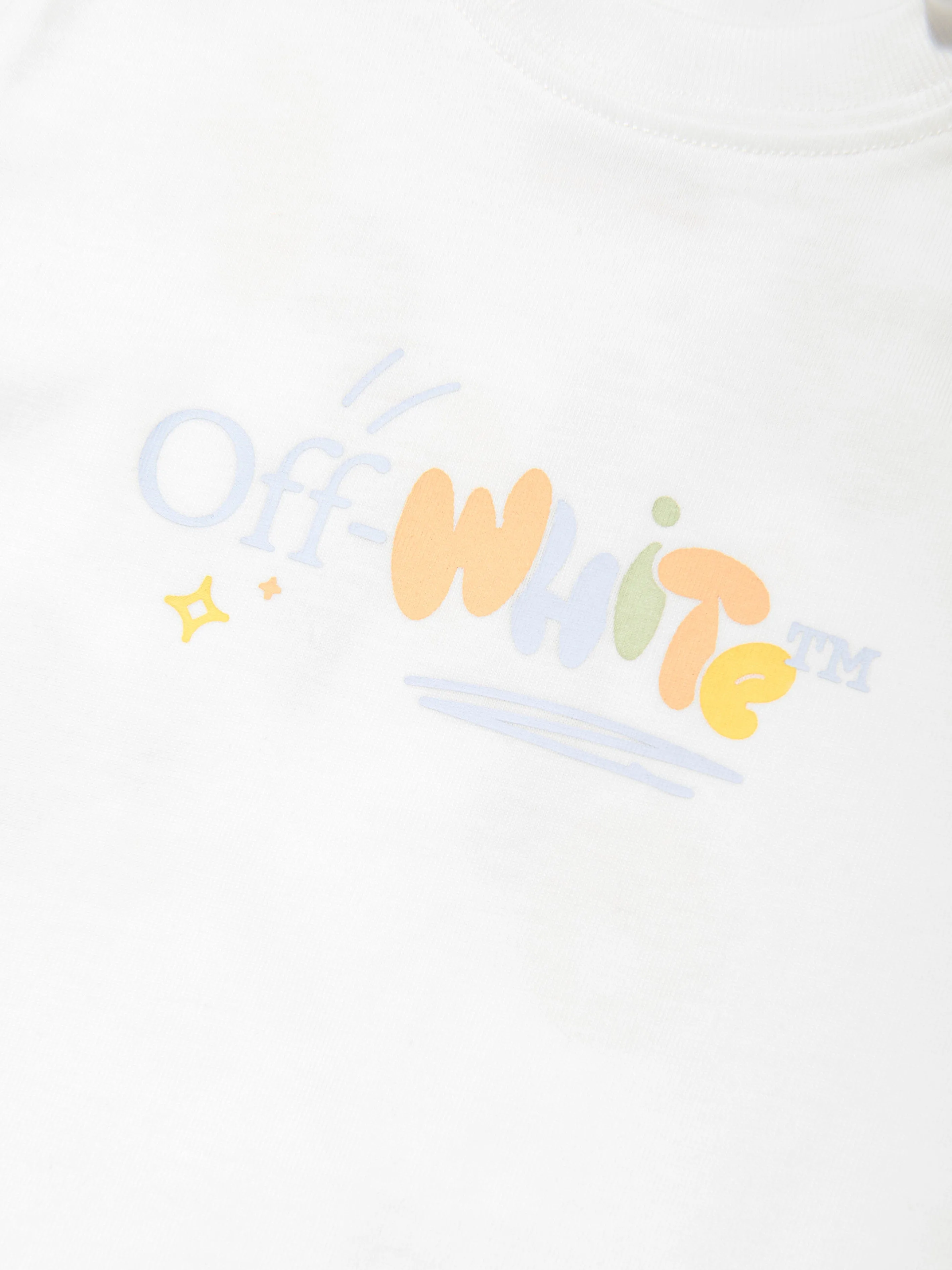 Off-White Baby Boys Funny T-Shirt in White