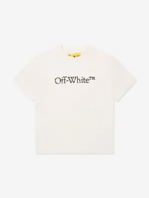 Off-White Boys Bookish Bit Logo T-Shirt in White