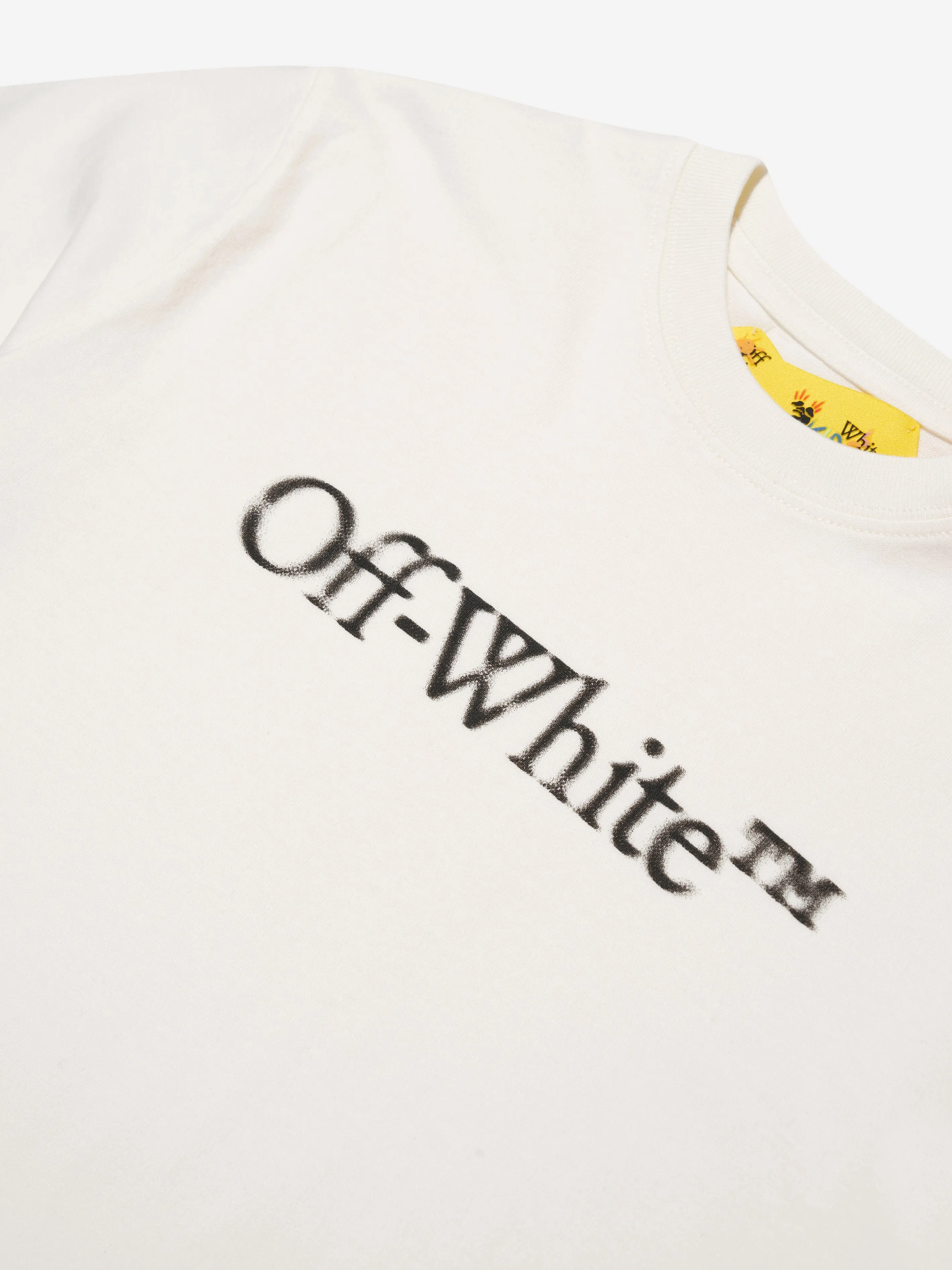 Off-White Boys Bookish Bit Logo T-Shirt in White