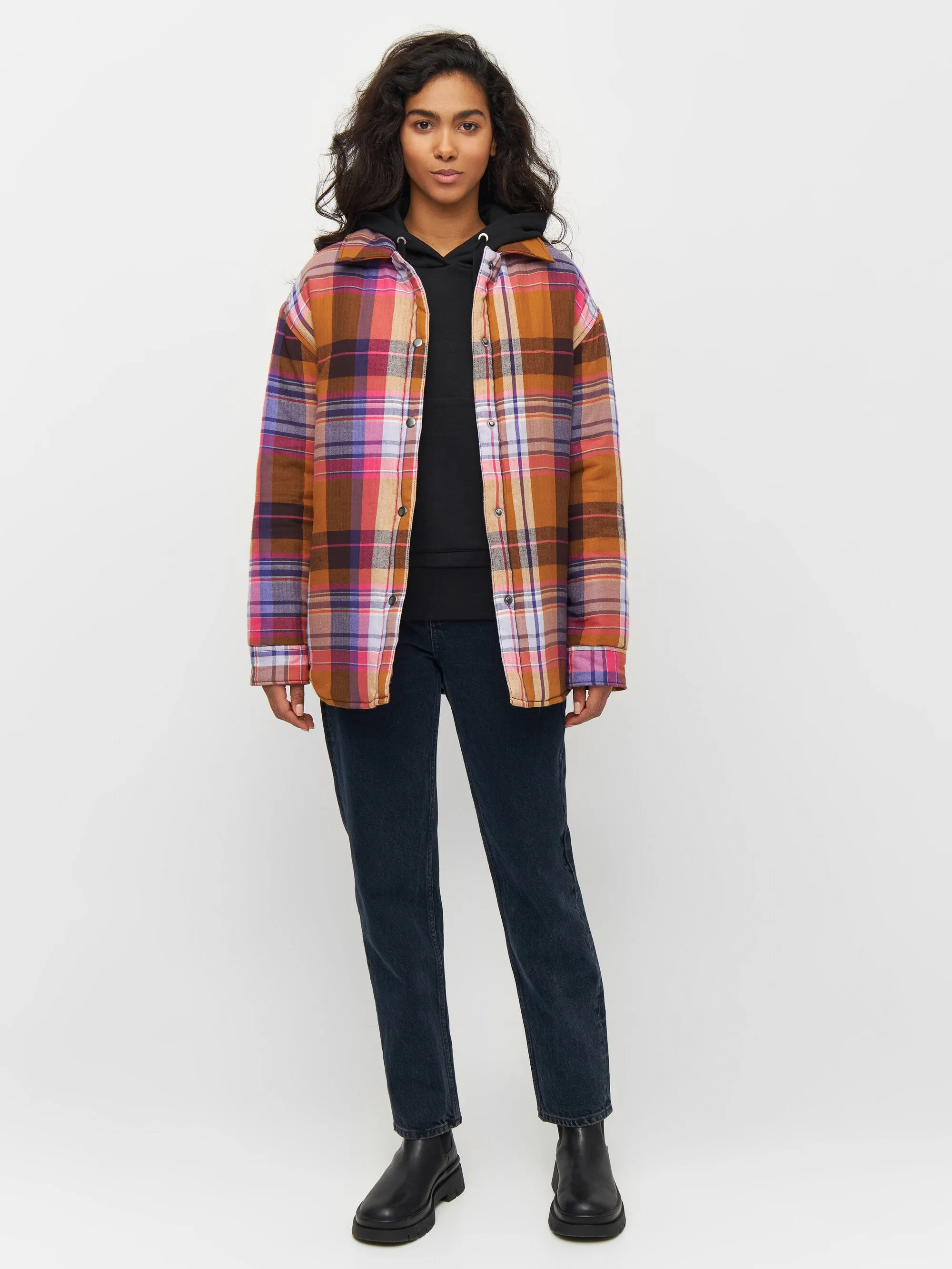 Oversize check overshirt - Multi check