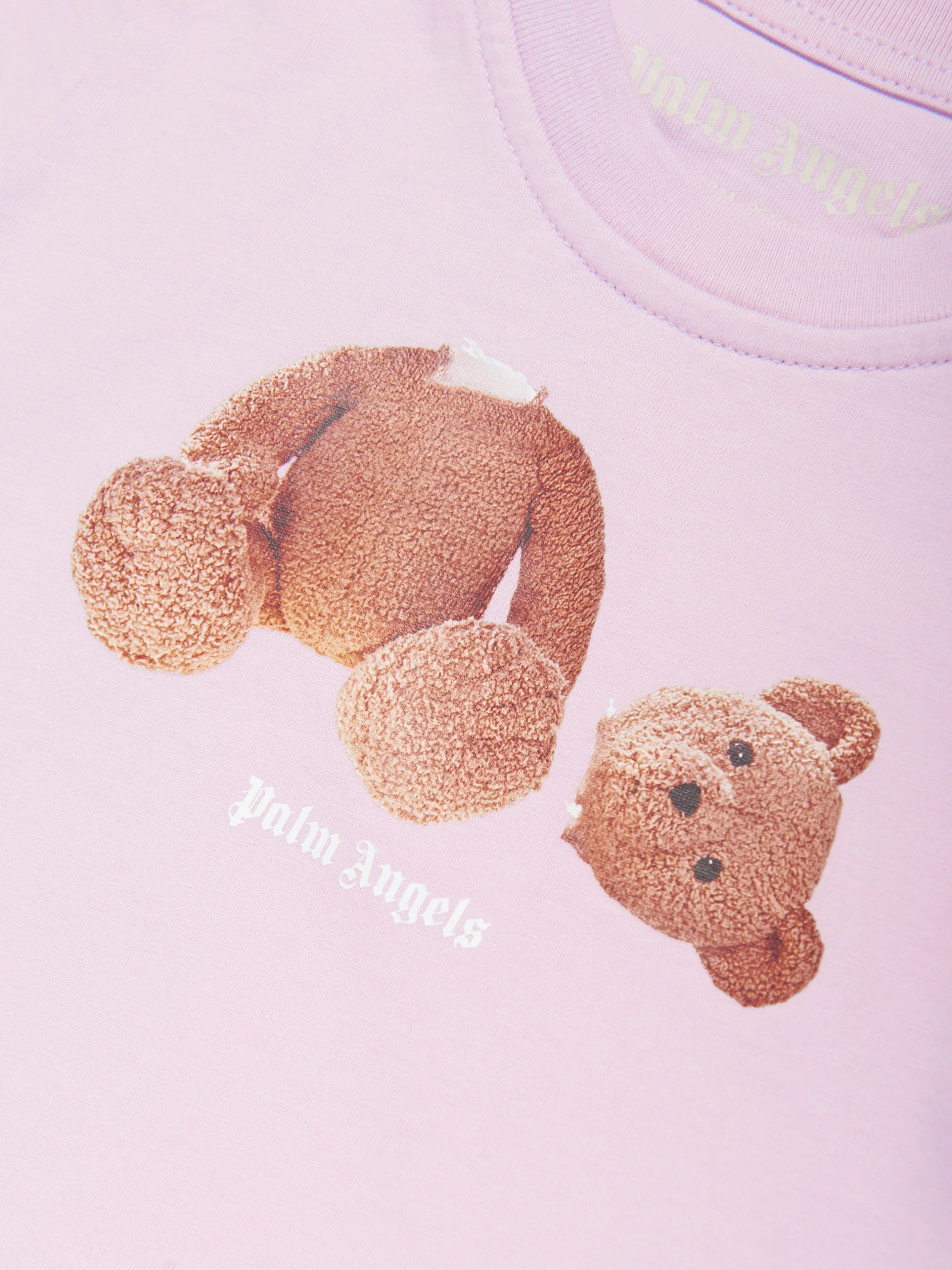 Palm Angels Baby Girls Bear T-Shirt in Purple