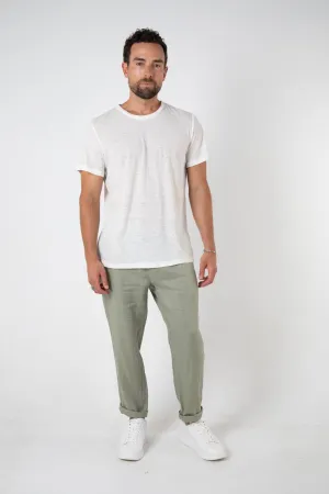 RAVELLO LINEN PANT - SAGE