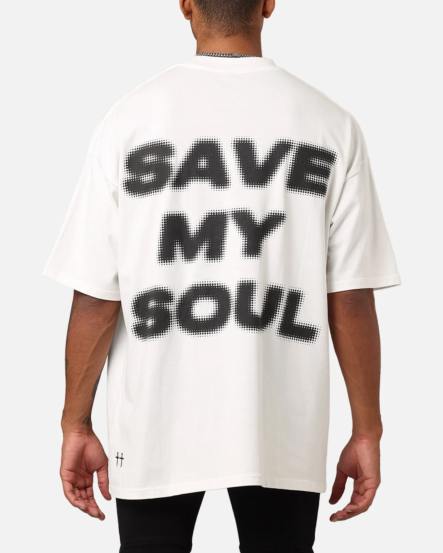 Saint Morta Save My Soul T-Shirt Off-White