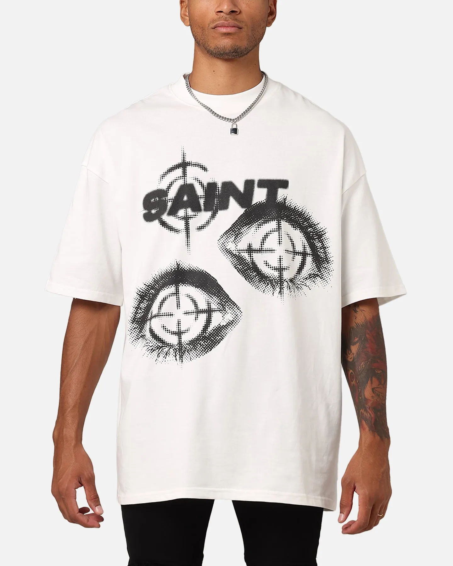 Saint Morta Save My Soul T-Shirt Off-White