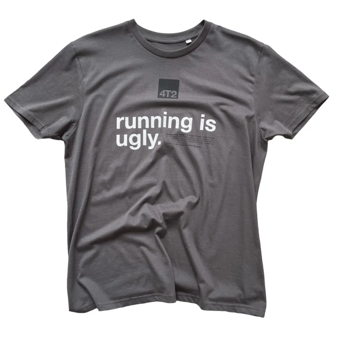 tee, running is ugly, anthracite.