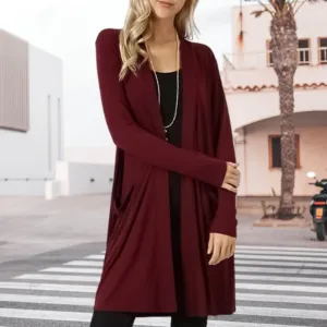 Women's Long-sleeved Mid-length Cardigan Jacket