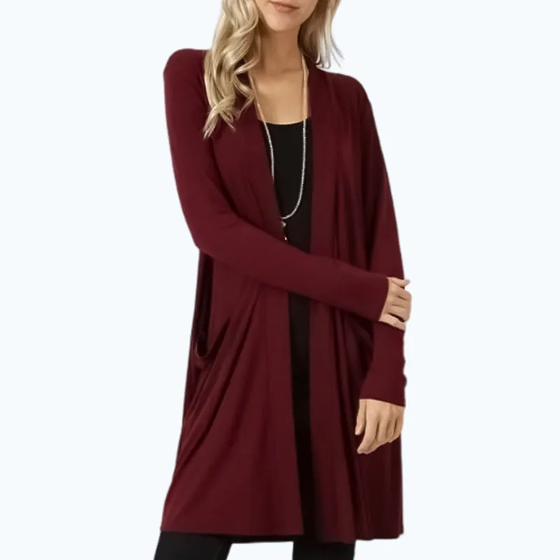 Women's Long-sleeved Mid-length Cardigan Jacket